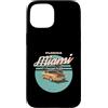 Vintage Clothing Store Custodia per iPhone 15 Florida Miami Vintage Sport Car Retro Tramonto Palme
