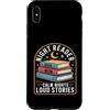 Book Mom Reader Calm Reading Lovers Custodia per iPhone XS Max Night Reader Libro Mamma Notti Calma Storie Forti