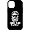 Bearded Father Cool Papa Retro Style Ico Custodia per iPhone 12/12 Pro Cool Dad Energy Bearded Father Occhiali da sole stile