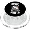Cute Cartoon Unicorn Rainbow Cloud Girls Divertente detto «Stealing Hearts Blasting Farts», unicorno PopSockets PopGrip per MagSafe