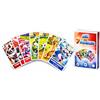 USTASS Gioco di 7 famiglie tema sport, 44 carte animali sportivi educativi e giocosi 9 x 5,6 cm, per bambini, famiglia e scuola, in francese.