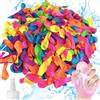 MORAINJAY 200 palloncini d'acqua multicolore, autosigillanti, con ugello per tubo flessibile, per giochi di combattimento, piscina estiva, facili da riempire, giocattoli all'aperto per adulti