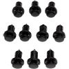 Mtsooning 10 clip di fissaggio per carrozzeria auto, rivetti in plastica per paraurti, kit di clip di fissaggio a spinta, accessori universali in nylon nero per auto, accessori di ricambio per Subaru