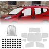tivekeo Set da 8 pezzi Tappetino Termico sostituzione per Fiat Fiorino/Qubo/Peugeot Bipper/Citroen Nemo III 2007-2026, Protezione Solare per Parabrezza, Visiere Parasole Pieghevoli, Fodera nera