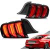 VLAND Motor VLAND Fari posteriori LED per Mustang 2015-2023, lampeggianti con 5 modalità di illuminazione commutabile - rosso | I modelli americani hanno bisogno di una modifica