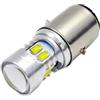 Ruiandsion 1 pz BA20D Lampadina faro LED DC 6V Super Bright 5730 12SMD Chipset LED Lampadina faro moto a fascio basso alto, 6000K Bianco