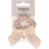 PARSA Beauty Scrunchie mit Schleife, Beige Elastico per capelli 1 pz.