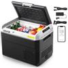 VEVOR Frigorifero da Auto Portatile 60W, Frigo Portatile Compressore Capienza 30 Litri Zona Singola Temperatura Regolabile da -20℃ a 20℃, Frigorifero da Esterno Campeggio Picnic CC 12/24V CA 100-240V