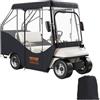 VEVOR Copertura per Carrello da Golf, Copertura per Carrello da Golf in Poliestere 600D con Finestre Trasparenti su 4 Lati, Coperture per Auto 4 Passeggeri, Copertura per Carrello Esterno Antipolvere