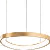 Ideal Lux GEMINI SOSPENSIONE LED 36 W On-Off 4000 lm 2700 K OTTONE 42,5CM