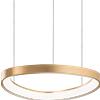Ideal Lux GEMINI SOSPENSIONE LED 36 W On-Off 4350 lm 4000 K OTTONE 42,5CM