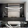 Ideal Lux GEMINI SOSPENSIONE LED DALI/Push 5100 lm 3000 K 47 W NERO 61CM