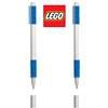 Lego Set 2 Penne Ufficiali LEGO GEL con inchiostro di colore Azzurro