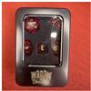 EPIC FORGE Glass dice - Set of 7 dice with metal box - color Accessori Carte