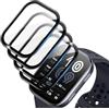 Vuciya 【4 Pezzi Pellicola Protettiva per Amazfit Bip 6，3D curva Copertura Completa con Scala，applicazione facile，Tocco sensibile，AntiGraffio，Senza Bolle