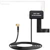 Bgfaquri Antenna DAB per auto con connettore SMB, antenna DAB amplificata per autoradio da parabrezza con amplificatore 5-12V, cavo RG174 da 3 m, ricezione stabile, segnale migliorato per autoradio DAB+