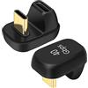 AIYEEN Adattatore USB C ad Angolo di 180 Gradi, Adattatore USB C 4.0 Maschio a Femmina a Forma di U, Adattatore ad Angolo di Tipo C 40 Gbps Compatibile per Samsung, MacBook e altro