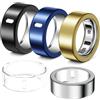 Hexasider 5 pezzi Anelli Cover Compatibile con Oura Ring Gen 4/Gen 3 Horizon/Heritage, Custodia protettiva in TPU resistente all'abrasione per Oura Ring Protector Accessori per taglia 11