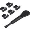 Futheda 5PCS Tappi Antipolvere Proteggi la Copertura Protezione per connettore Lightning Compatibile con iPhone 14 13 12 11 X XS XR 8 7 Mini Plus PRO Max Nero