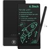 Czemo Tavolette da Scrittura LCD per Adulti, Czemo 6,5 Pollici Lavagna LCD Scrittura Portatile a Schermo Intero con Penna Magnetica, eWriters per Memo Rapide, Ufficio, Aritmetica, Disegno, Nero