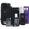 DSTE mb-d18 battery grip con telecomando a infrarossi funzione + 2 x EN-EL15 batteria per fotocamera digitale reflex Nikon D850