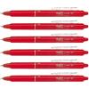 PILOT Frixion Ball Clicker - Set di 6 penne roller retrattile, 0,7, colore: Rosso