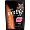 Prolife 1 x 85 g - Prolife Cat Dual Fresh Adult Agnello e Manzo Umido per Gatti