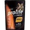 Prolife 1 x 85 g - Prolife Cat Dual Fresh Adult Manzo e Pollo Umido per Gatti