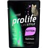 Prolife 1 x 85 g - Prolife Cat Lifestyle Kitten Salmone Umido per Gattini
