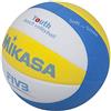 Mikasa 1629 - Pallone da beachvolley, misura 5, colore: blu/bianco/giallo