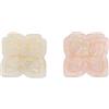 PARSA Beauty Pinze per capelli a farfalla, beige e rosa Fermacapelli 2 pz.