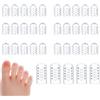 Makoto Nobu 35 Pezzi Protezione Alluce Silicone, Protezione Piedi Traspirante Proteggi Dita Piedi Grandi e Piccole Punte, Anti-friction Dita Piede per Sollievo Dal Dolore Attrito Calli Vesciche Unghie Mancanti