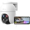 EZVIZ C8c 4K Telecamera Wi-Fi Esterno 8MP, PTZ 360° Copertura, Visione Notturna a Colori, Rilevamento Persone/Veicoli AI, Tracciamento Automatico, Difesa Attiva, IP65, 4mm Nuova Versione