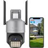 VSTARCAM Telecamera di sorveglianza 3K 5G per esterni, visione notturna da 100 m, rilevamento del movimento, 5 GHz/2,4 GHz, rotazione e inclinazione a 360°, telecamera di sicurezza impermeabile per