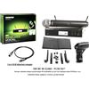 Shure BLX24RE PG58 M17 Radiomicrofono Microfono Palmare montabile in rack + cavo