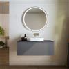 Parama Mobile bagno sospeso 60 cm un cassetto grigio opaco con top | Ardenne