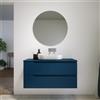 Parama Mobile bagno sospeso 70 cm due cassetti blu zaffiro opaco con top | Ardenne
