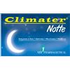 ABI PHARMACEUTICAL Srl Climater Notte Integratore per Menopausa e Sonno 20 Compresse