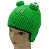 Cappello per bimbi 2/3 anni uncinetto circ 50 cm con para orecchie ranocchio B34