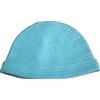 FATTO A MANO Cappellino Uncinetto Bimbo 3-6 Mesi 40 cm Cotone Azzurro - Artigianale (ECU 13)