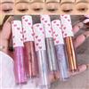 Domality 6 Pezzi Ombretto Liquido Glitter Matite Eyeliner, Trucco Coreano Brillante Sotto Occhio, Leggero, Impermeabile e a Lunga Tenuta, Trucco Occhi Scintillante Set Regalo di San Valentino