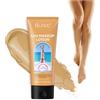 DENESTUP Trucco Gambe Correttore, Crema Correttore Corpo Impeccabile Crema Gambe Impermeabile, Correct Cicatrici Tatuaggio Pelle Leg, Toni Pelle Sana (#2)