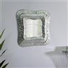 Dmora - Specchio Jari, Specchiera, Articolo d'arredo a muro, Decorazione con specchio, 74 x 7 h79 cm, Argento