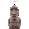 Rotary Hero Moai Dispenser di Sapone, Poliestere, Marrone, 14,3 x 12 x 26,1 cm