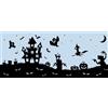 d-c-fix pellicola per finestra Spooky Halloween 20 cm x 1,5 mpellicola statica oscurante con motivo moderno per superfici in vetro - aderente, opaca, decorativa