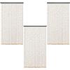 WELL HOME MOBILIARIO & DECORACIÓN Well Home - Tende Be Garden, con perline per porte, 175 x 90 cm, con perline, set di 3