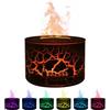 SHANNA Diffusore Di Aromi A Fiamma Con Umidificatore Vulkan: 160ml, Diffusore A Ultrasuoni Con 7 Fiamme Colorate, Umidificatore Con Spegnimento Automatico, Per Piccoli Ambienti (Effetto Craquelé-C)