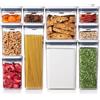OXO Good Grips 11236000 - Set di contenitori POP, in plastica, 10 pezzi, colore: bianco