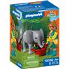 Playmobil 72092 zoo: cucciolo di elefante con custode