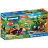 Playmobil 72072 zoo: guardiano di zoo con veicolo